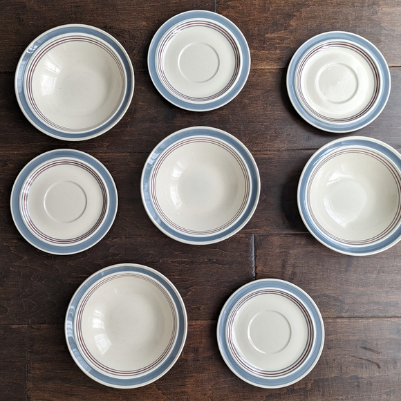 Vintage International Stoneware Plates And Bowls Set - Picture 1 of 3